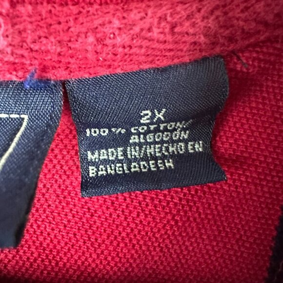 VINTAGE 90's BASIC EDITIONS POLO SHIRT, VERTICAL STRIPED, SHORT SLEEVE, SIZE 2X - Picture 9 of 10